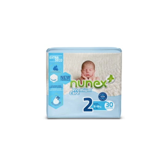 Nunex Pack Pañales Talla 2 3-6Kg 30uds