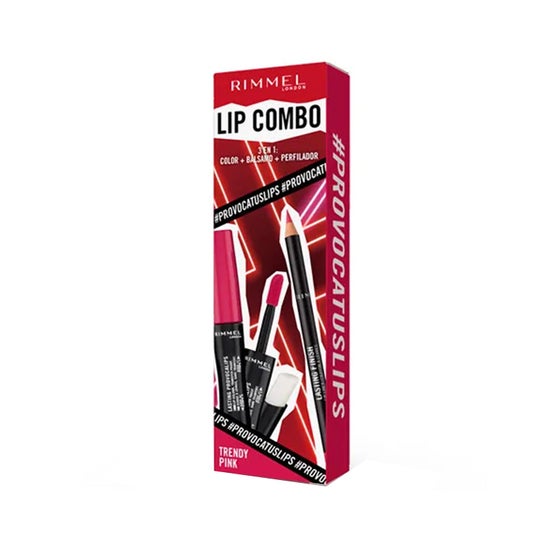 Rimmel Lip Combo Provocalips Set Trendy Pink 2uds
