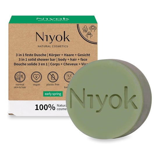 Niyok Jabón Sólido de Ducha 3 En 1 Early Spring 80 g