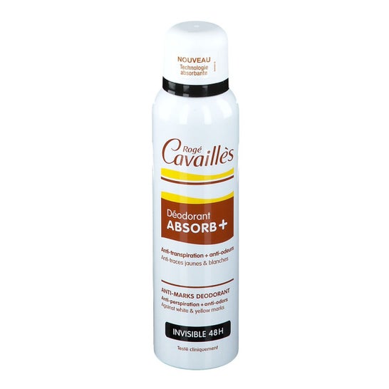 Roge Cavailles Déodorant Absorb+ Invisible 48H Aérosol 150 Ml