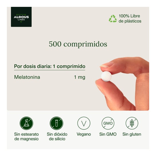 Aldous Labs Melatonina 1 mg 500 comp