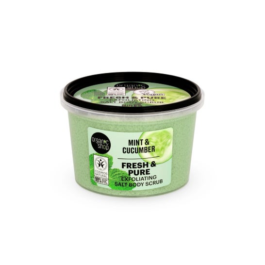 Organic Shop Fresh & Pure Exfoliante Sal Menta Pepino 250 ml