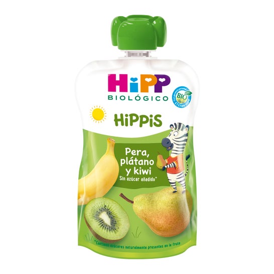 Hipp Pouches Pera Plátano Y Kiwi Bio 100g