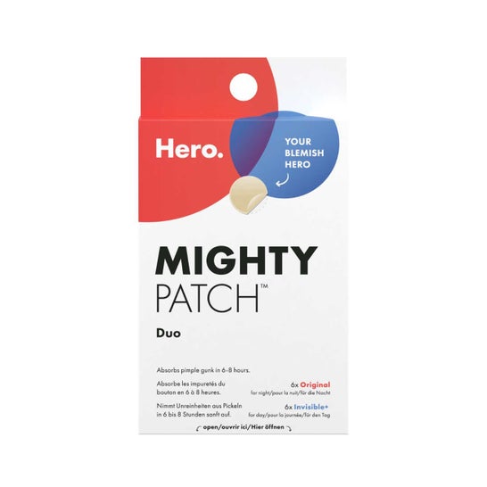 Hero Mighty Patch Duo Anti Acné Original 6uds + Invisible 6uds