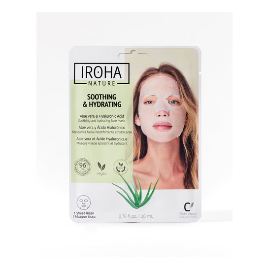 Iroha Nature Mascarilla Aloe+AH Reconfortante Hidratante 20ml