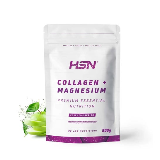 HSN Colágeno Hidrolizado + Magnesio 2.0 en Polvo Manzana 500g