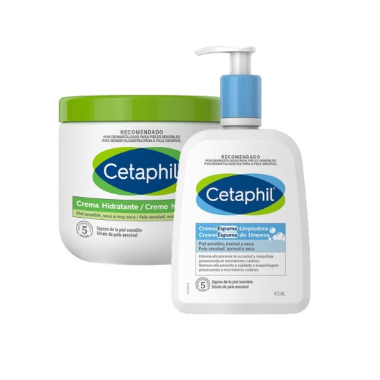 Cetaphil Pack Crema Hidratante 453g + Loción Limpiadora 473ml
