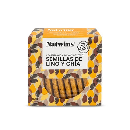 Natwins Barritas de 5 Semillas Bio 80g