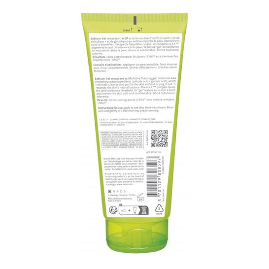 Bioderma Sbium Actief Schuimende Gel 200ml Bioderma Sbium Actief Schuimende Gel 200ml
