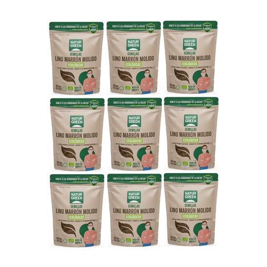 NaturGreen Pack Lino Marrón Eco Molido 9x150g