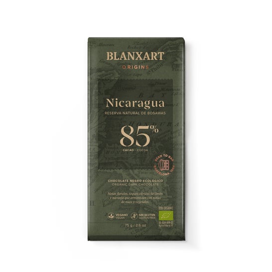 Blanxart Chocolate Negro 85% Nicaragua Eco 75g
