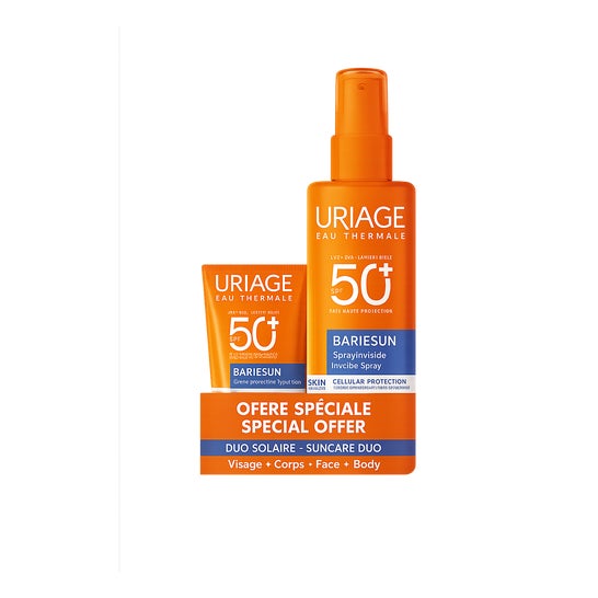 Uriage Bariésun Crema SPF50+ 50 ml + Spray Invisible SPF50+ 200 ml