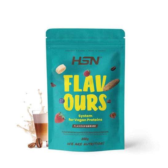 HSN Saborizante en Polvo para Proteínas Vegetales Café Frappé 200g