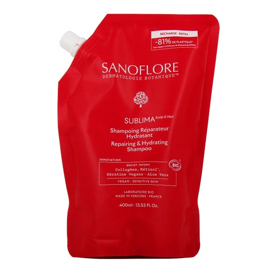 Sanoflore Sublima Champú Reparador Hidratante Recarga 400 ml