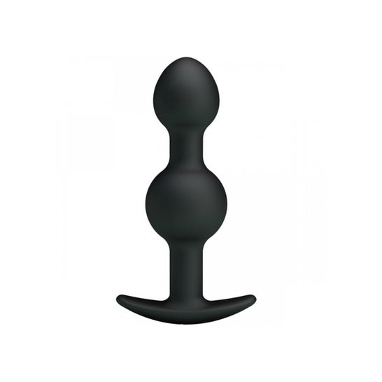 Kulki analne Pretty Love Silicone Stimulation Special 10.3 Cm - Black 1szt