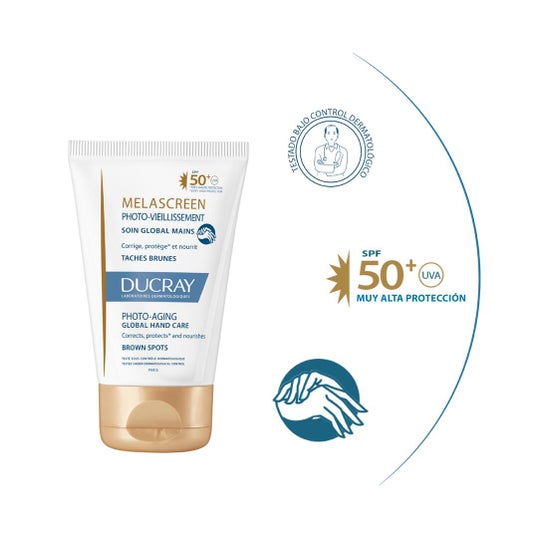 Ducray Melascreen Fotoenvejecimiento Cuidado global Manos Spf50+ 50 ml