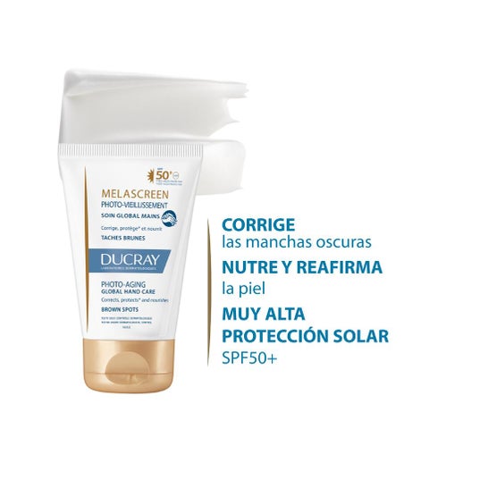 Ducray Melascreen Fotoenvejecimiento Cuidado global Manos Spf50+ 50 ml