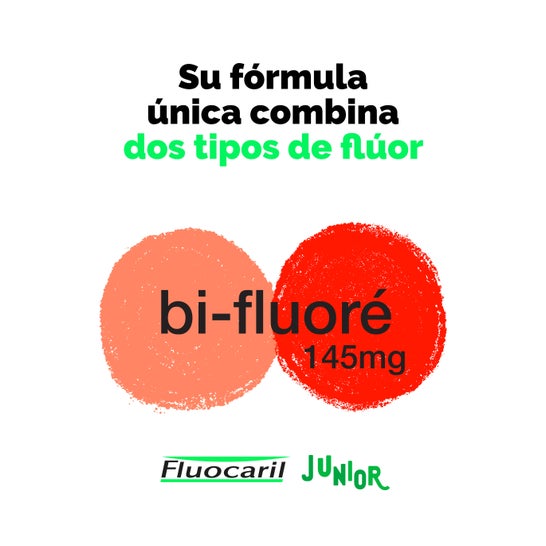 Fluocaril Duplo Pasta Junior Sabor Frutos Rojos 2x75ml