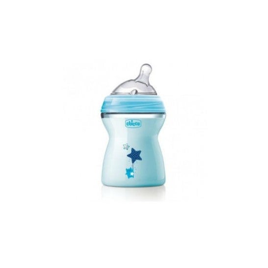 Bottiglia Chicco Baby Bottiglia Naturalfeeling Blu Medio Flusso 250ml 2m+