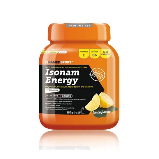 Named Isonam Energy 480 gr lemon - Nutrición deportiva