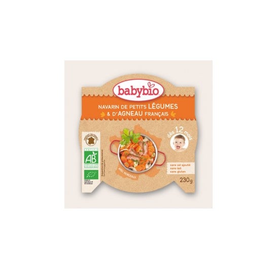 Babybio Organic Lgumes and Lamb Dish Babybio 12 mesi 230g 230g