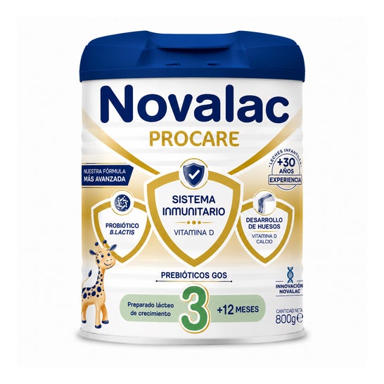 Novalac Procare 3 Leche de Crecimiento Sistema Inmunitario +12 Meses 800 g