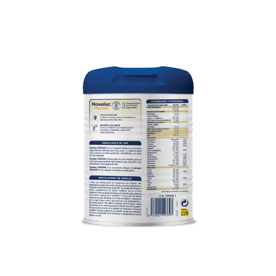 Novalac Procare 3 Leche de Crecimiento Sistema Inmunitario +12 Meses 800 g
