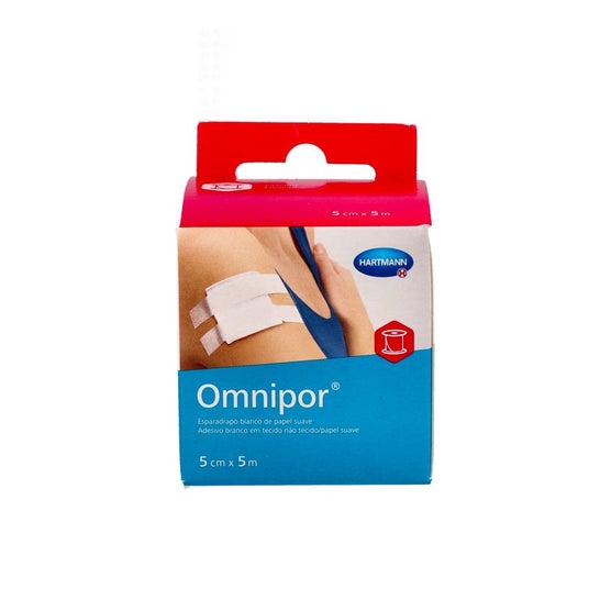 Omnipor Esparadrapo Papel Blanco 5x5cm 1ud