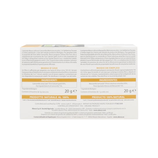 Aboca® Biotisana Manzanilla Dos Flores 20 Filtros