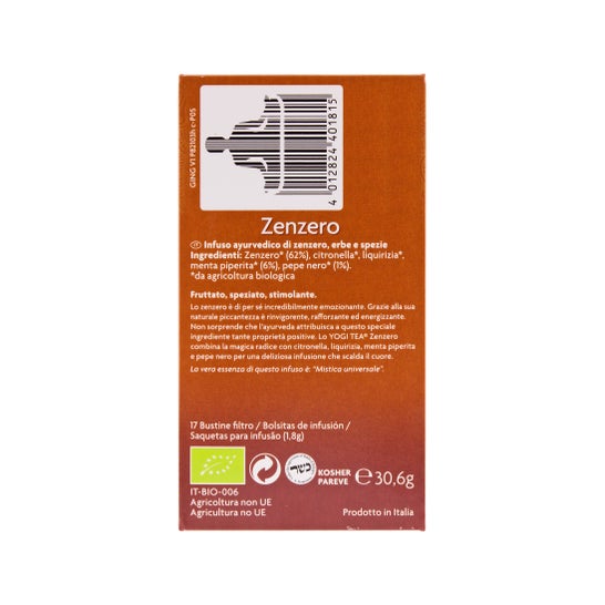 Yogi Tea Jengibre 17 bolsitas