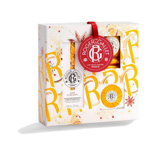 Roger & Gallet Bois Orange Set Navidad 2023 Agua Bath Tablet Jabón