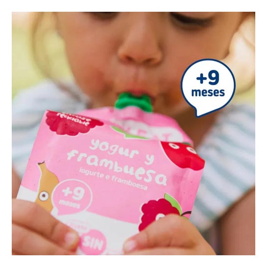 Smileat Pouch Ecológico de Yogur y Frambuesa 100g Smileat Pouch Ecológico de Yogur y Frambuesa 100g