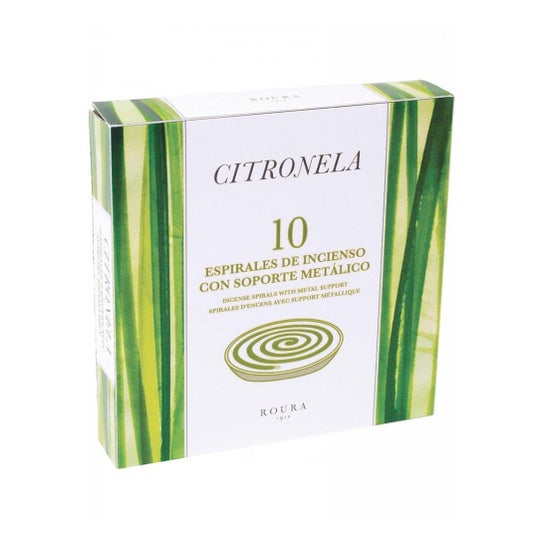 Incenso antizanzare a spirale alla citronella Roura 10 unità