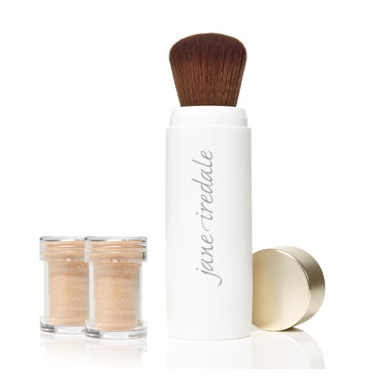 Jane Iredale Set Powder-Me Brush SPF30 + 2 Nude Refills