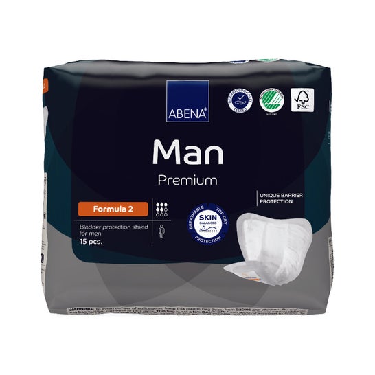 Abena Man Premium Protectores Fórmula 2 15uds