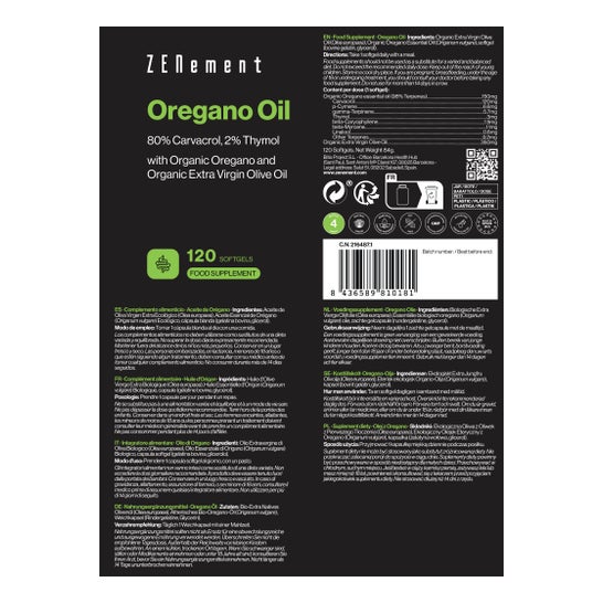 Zenement Aceite Orégano 150mg 120caps