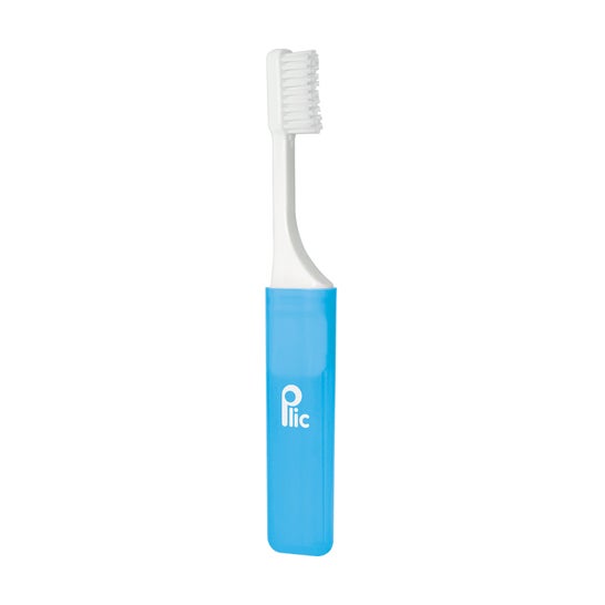 Plic Cepillo Dental Viaje Suave Estuche Ventilado Dup Azul 1 ud