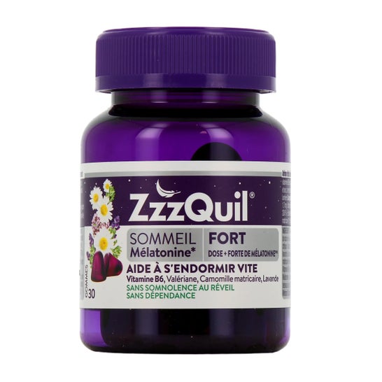 ZzzQuil Natura Forte Sabor Frutos del Bosque Gummies 30uds