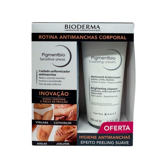 Bioderma Pigmentbio Set Sensitive Areas 75ml + Foaming Cream 200ml Bioderma Pigmentbio Set Sensitive Areas 75ml + Foaming Cream 200ml