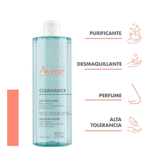Avène Cleanance Agua Micelar Piel Grasa o Imperfecciones 400ml