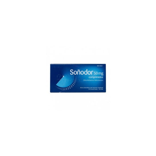 Soñodor Difenhidramina 50mg 16comp Soñodor Difenhidramina 50mg 16comp