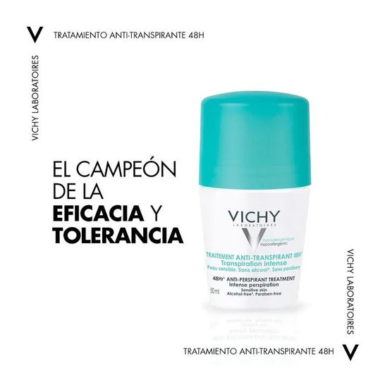 Vichy Tratamiento Antitranspirante 48h Roll-on 2x50ml
