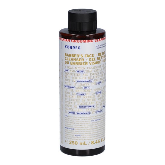 Korres Αthenian Grooming Cleanser Barber's Face & Beard 250ml
