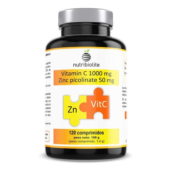 Nutribioliet Vitamine C & Zink picolinaat 120comp