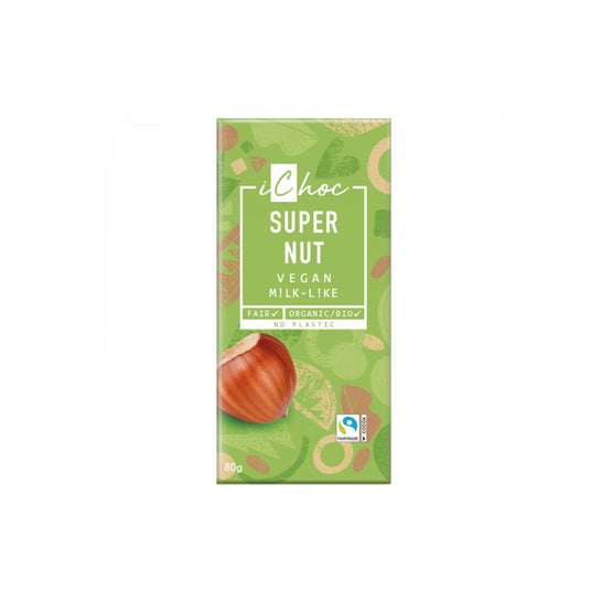 iChoc Super Nut Chocolate Vegan Milk-Like Bio 80g
