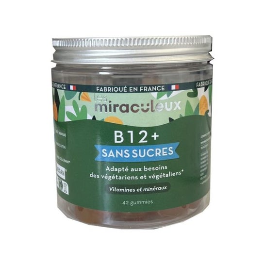 Les Miraculeux Vitamina B12+ Gominolas Sin Azúcar 42uds