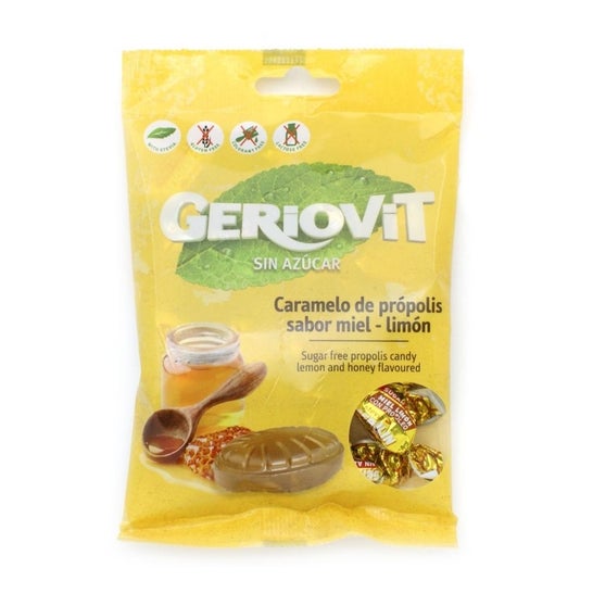 Gerio Caramelo Miel Limón Propóleo Stevia 75g