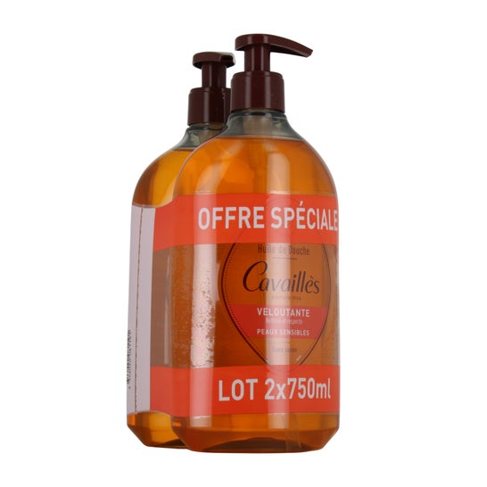 Cavaillès Aceite de Ducha Suavizante 2x750 ml