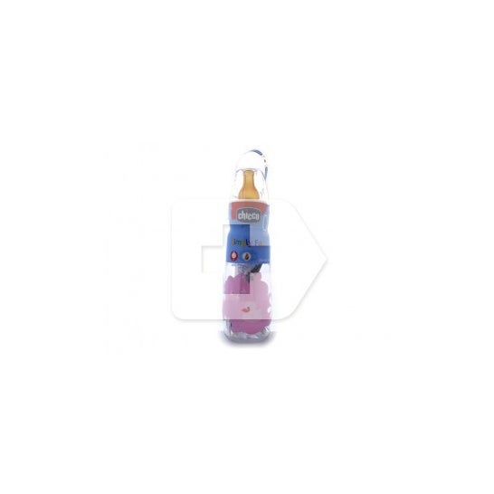 Chicco® Biberón plástico tetina látex flujo normal  250ml