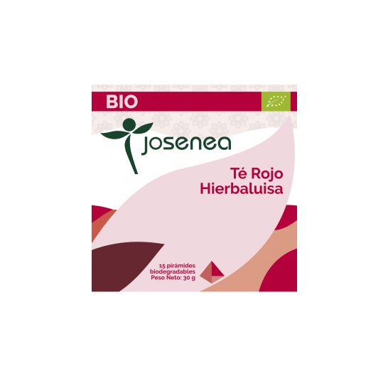 Josenea Tè rosso con tisana biologica scatola 15 piramidi